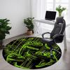 1pc Jurassic Dinosaurs Office Round Area Rug, Under Office Chairs Bedroom Living Room Home Decor A0926106