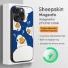 Cute Fashion Duck Cute Cartoon Phone Case For iPhone 17 16 15 14 13 12 11 Plus Pro Max  High-end Luxury Magsafe Sheepskin