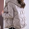 Winterjacke Damen Oberbekleidung Koreanischer Mantel Kapuzenparkas Damen Streetwear