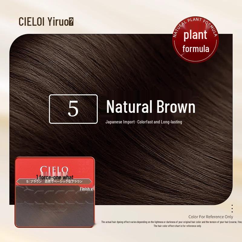 CLELO Xuanruo Crema Colorante per Capelli Giapponese - Formula a Base Vegetale per Copertura dei Capelli Grigi