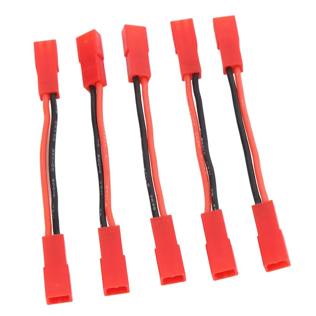 5PCS JST Female to JST Female Connector 22AWG 2 Inch RC Motor ESC Conversion Cable Plug Wire Adapter for RC Car