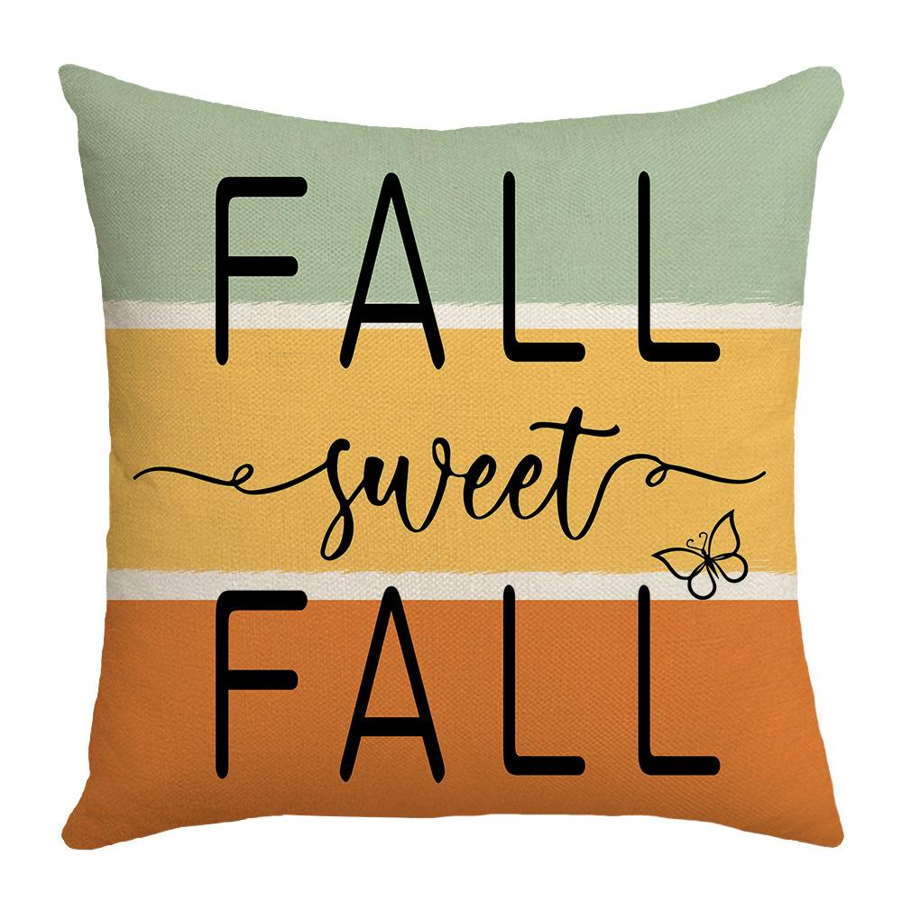 

Новая литературная наволочка с кленовым листом, украшение на День благодарения, наволочка для домашней диванной подушки, подушка 45 * 45Cm (without core)