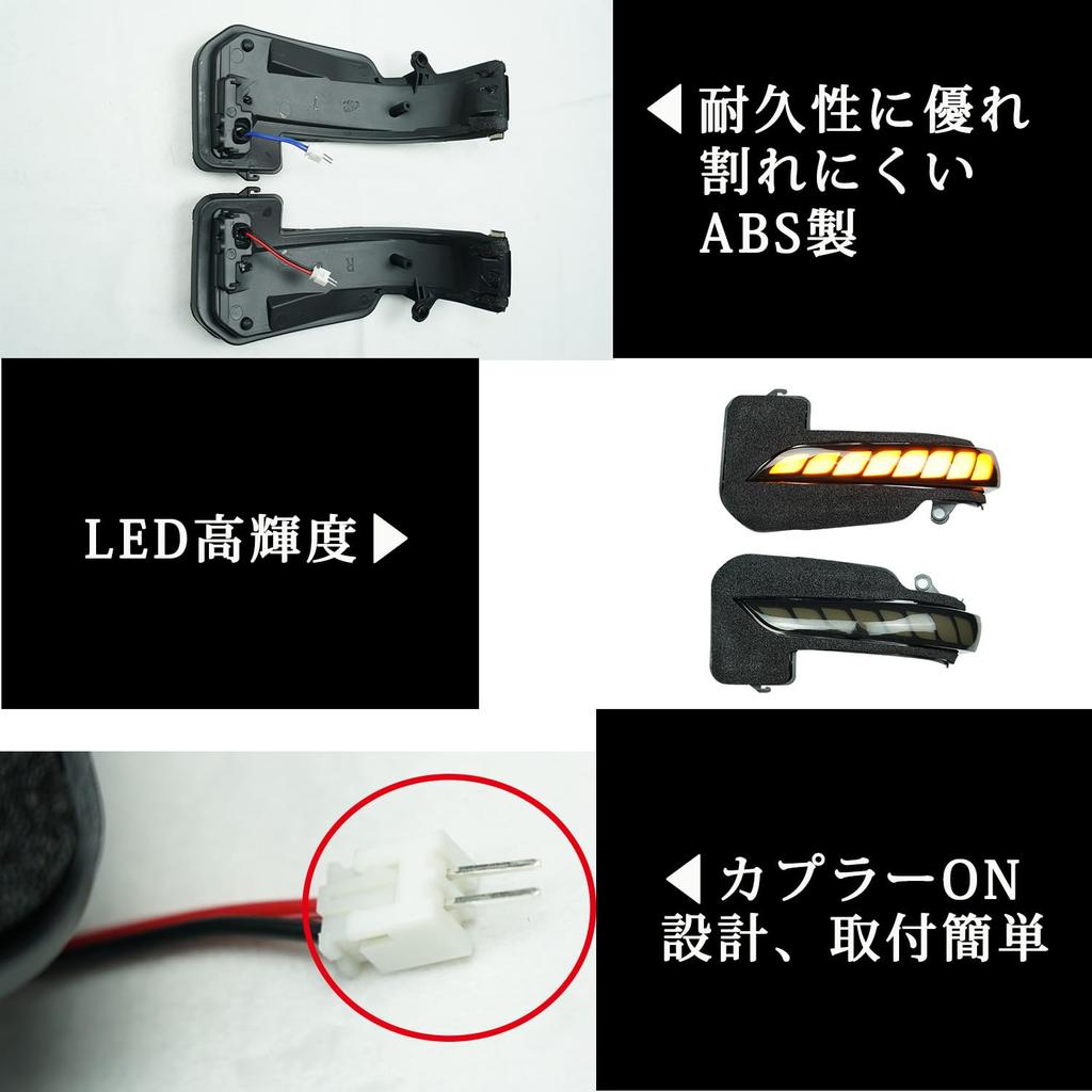 Inspection Sequential Door Mirror Turn Signals for Toyota Hilux GUN125 Flowing LED Door Mirror Turn Signals Door Mirror LED Turn Signals Side Mirror