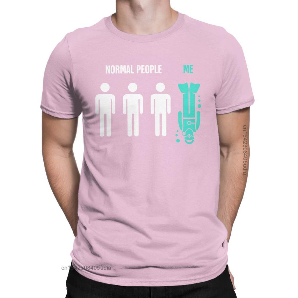 People Me Scuba Diving Dive T-Shirt Men Leisure Pure Cotton Tees Harajuku Oversized T Shirt Birthday Camisa Streetwear