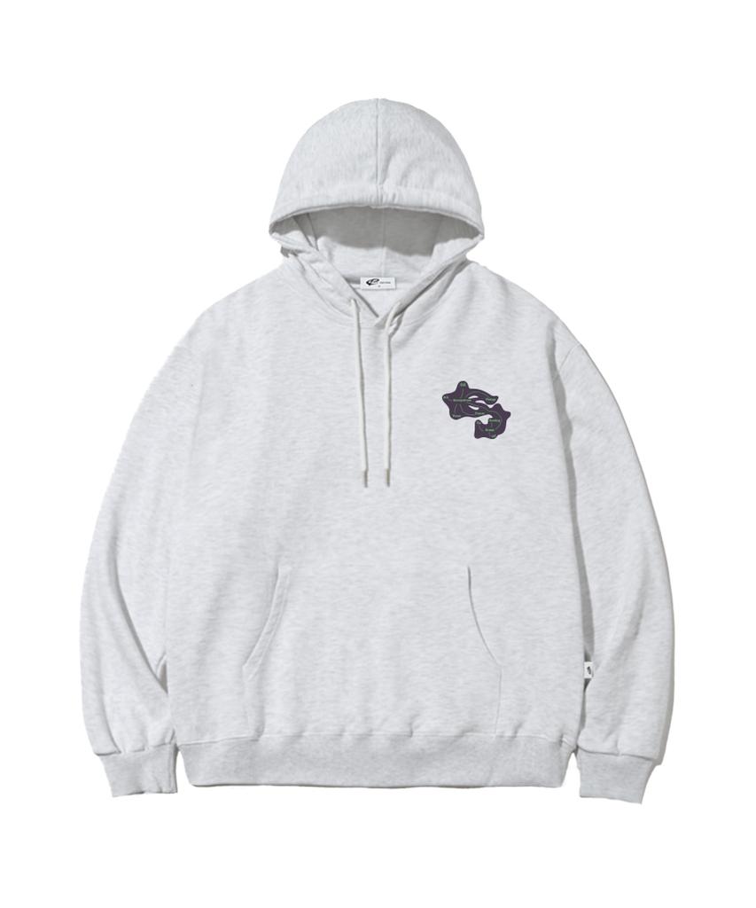 Initial Map Print Hoodie [3 Colors]