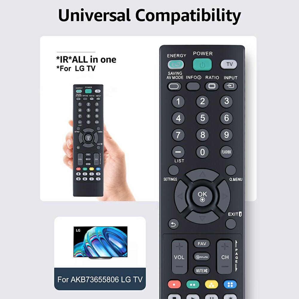 AKB73655806 For LG TV Remote Control Replacement Battery Operated Ergonomic Wireless Controller