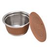 Stainless Steel Reusable Refillable Coffee Capsule Filter Cup with Tamper for Dolce GustoCoffee