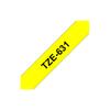Brother | 631 | Laminated Tape | Thermal | Black On Yellow | Roll (1.2 Cm X 8 M)