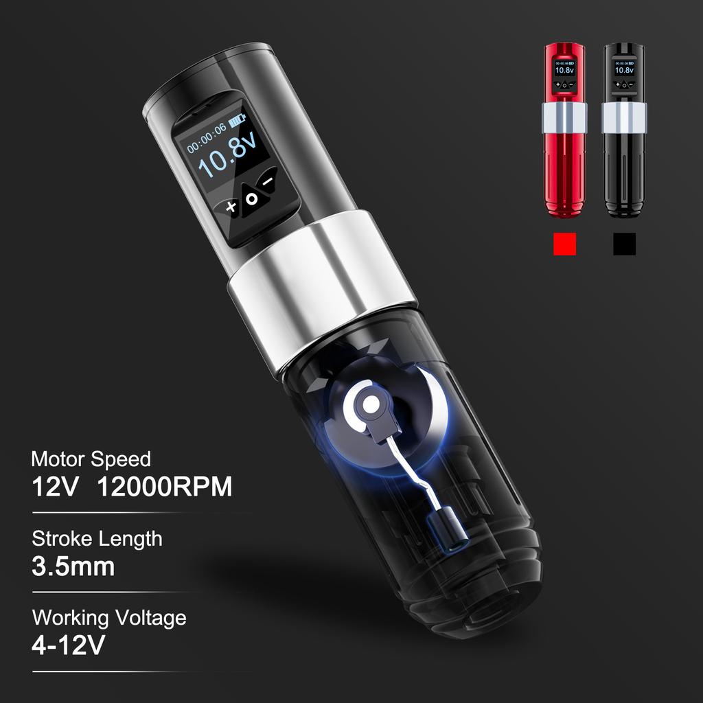 Tattoo Machine Wireless Tattoo Pen Removable Battery Hollow Cup Lithium Battery All-In-One Machine Tattoo Tool