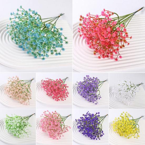 10 Pcs Baby Breath Artificial Flowers Real Touch Fake Baby Breath Flowers Bulk Faux Gypsophila Bouquet with Stems for Wedding Home Party Garden Decor