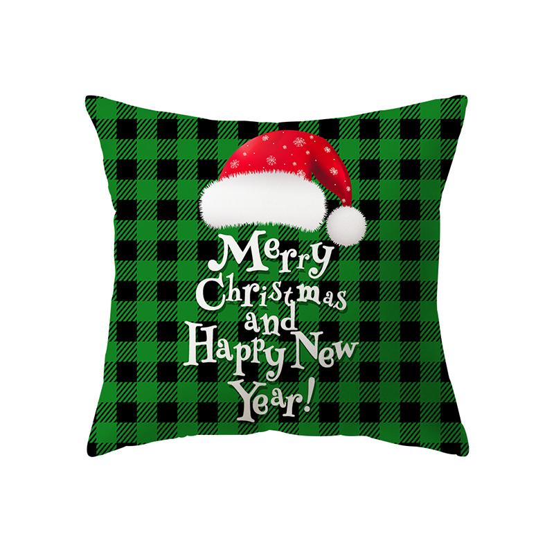Hjemmedekorasjon Juletema trykt mønster Putetrekk Hjem Stue Sofa Pyntepute Putetrekk