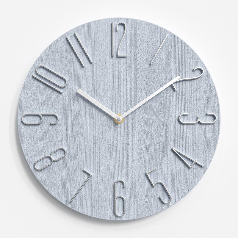 Clocks Living Room Wall Clock Simple Wall Hanging Home Creative Clock Fashion Decorative Clock 12 Inches 30CM