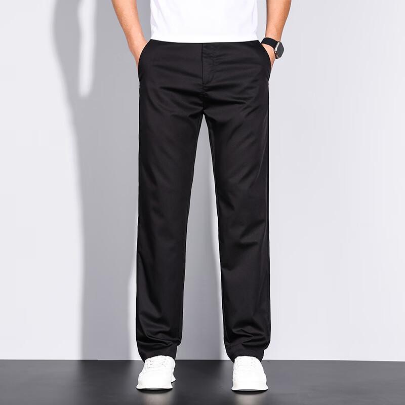 Playboy Men s Silk Blend Casual Straight-Leg Pants 33