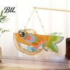 Decorative Fish Lamp DIY Lantern Kit, Chinese Style Handheld Light Up with Festive Atmosphere Lighting Handle, Traditional Mid-Autumn Spring Festival
