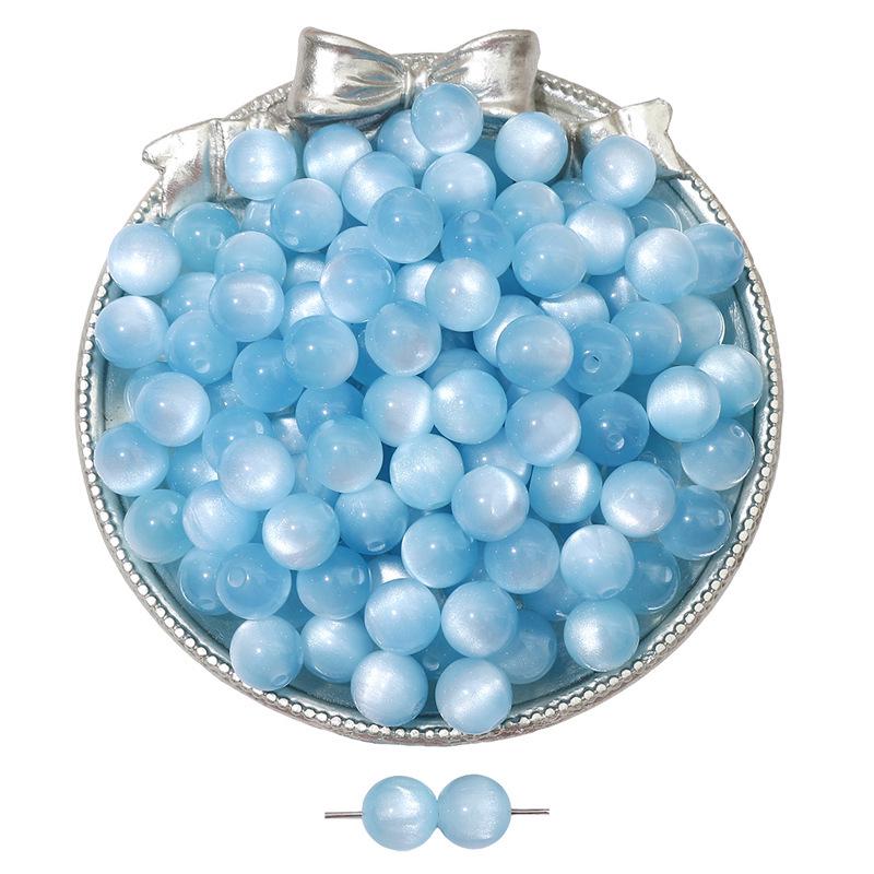 8/10/12mm Cat's Eye Resin Beads for DIY Jewelry Making - Loose Beads for Bracelets & Necklaces