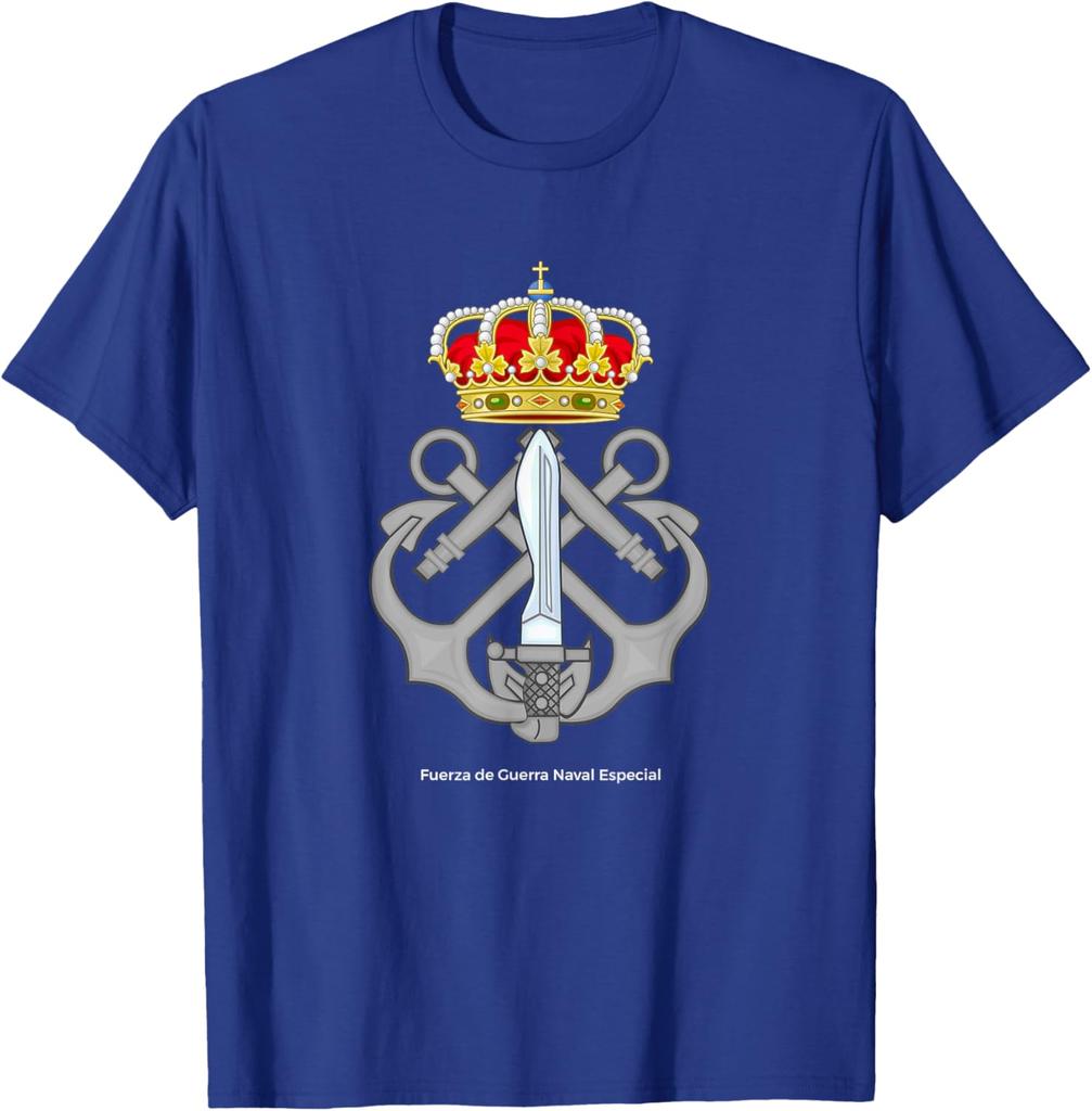 Emblema FGNE Ejrcito Espaol Fuerza Guerra Marine Especial TShirt Short Sleeve Casual Cotton Shirt