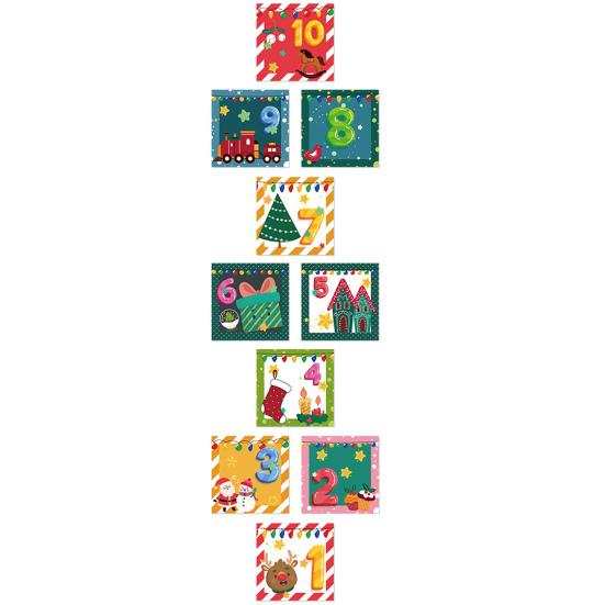 10 Teile/satz Boden Aufkleber Selbst-adhesive Cartoon Druck Keine Rückstände Gitter Anzahl Spiel Wand Aufkleber für Kinderzimmer