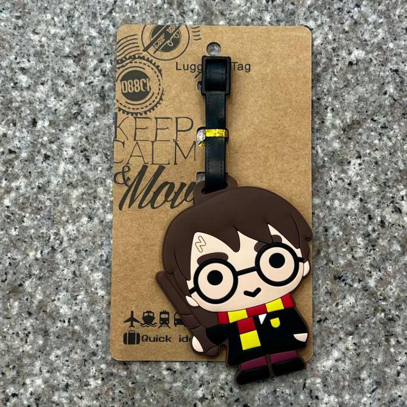 Etichetta per bagagli Accademia di Magia di Harry Potter: Design di Hermione e Ron
