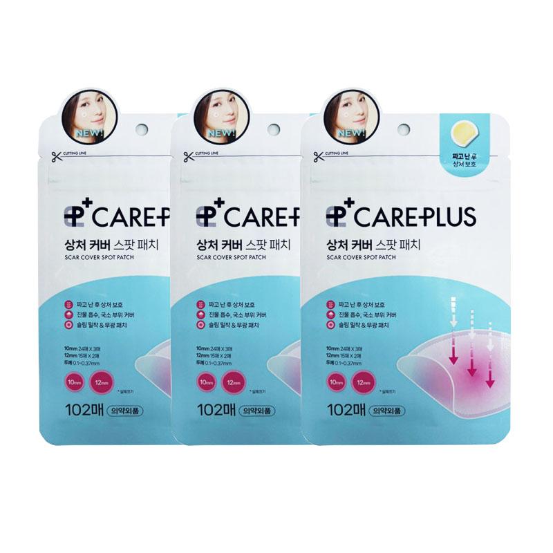 

[1+1+1][CAREPLUS] Патч от прыщей 102 шт. Патч от акне Точечный патч Наклейка от прыщей 102P x 3pcs (306P)