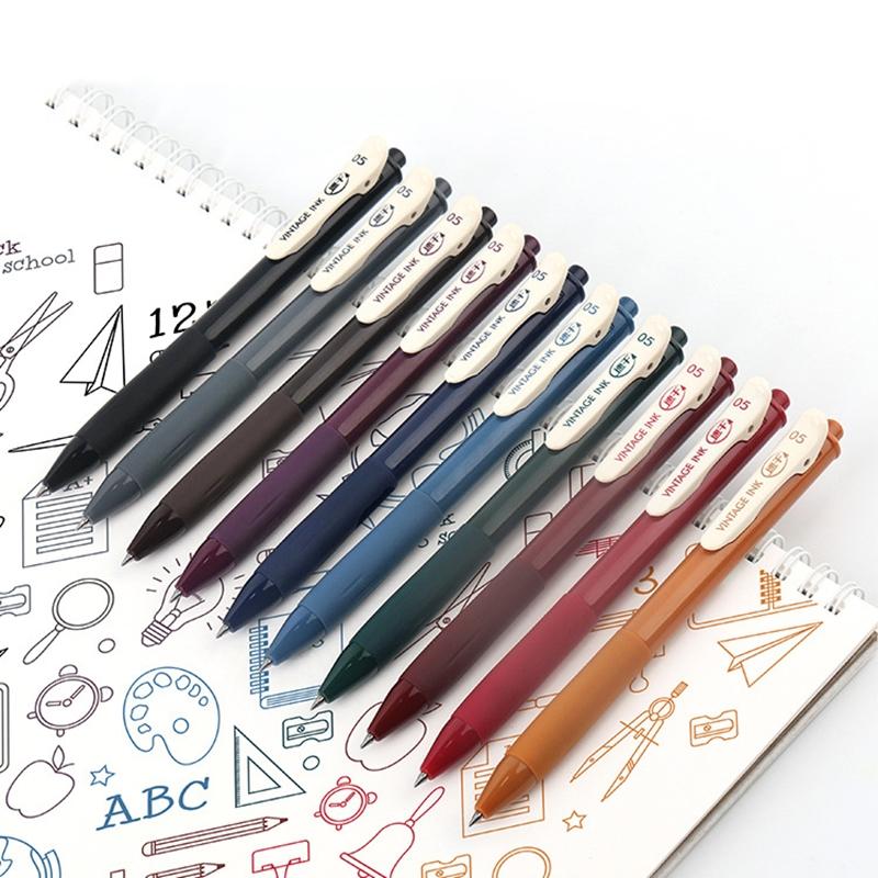 5 pezzi penne a inchiostro vintage set scrittura ad asciugatura rapida penna a sfera multi colore da 0,5 mm per diario disegno pennarello fodera arte scuola fai da te