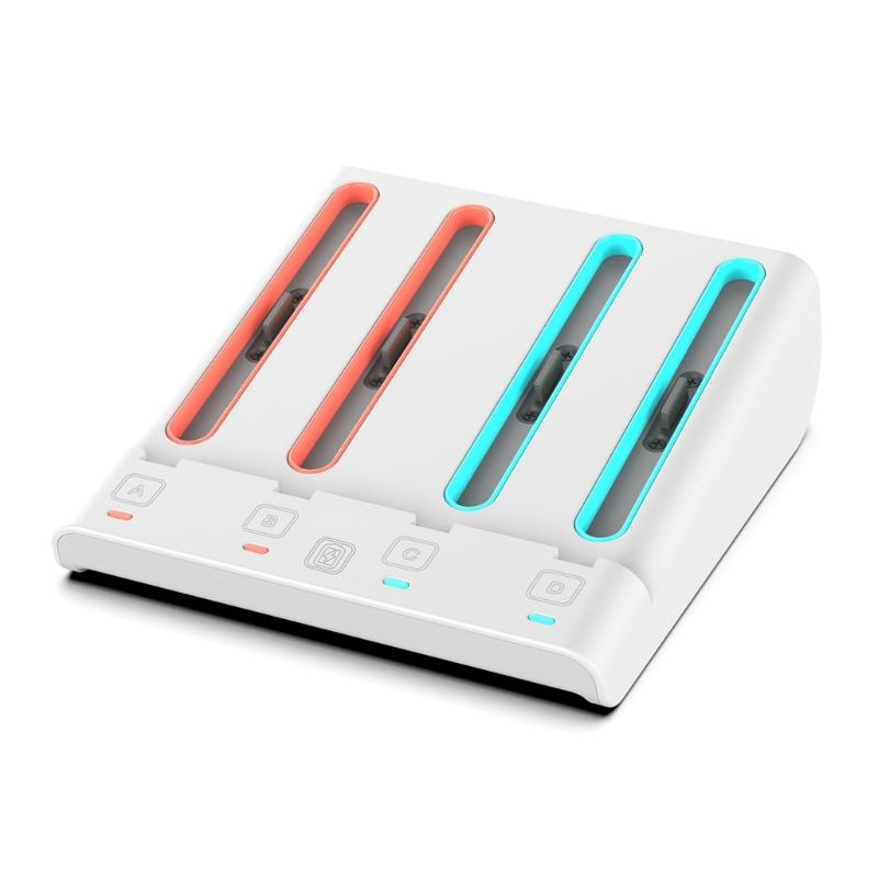 For Game Controller Charging Dock 4 Port Fast Charging Station for 4 Controller Charging Dock Station with LED Light 1