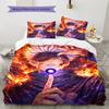 Satoru Gojo Pattern Bedding Quilt Set  Home Decoration  Gift (1 * duvet cover + 2 * pillowcase  without core)