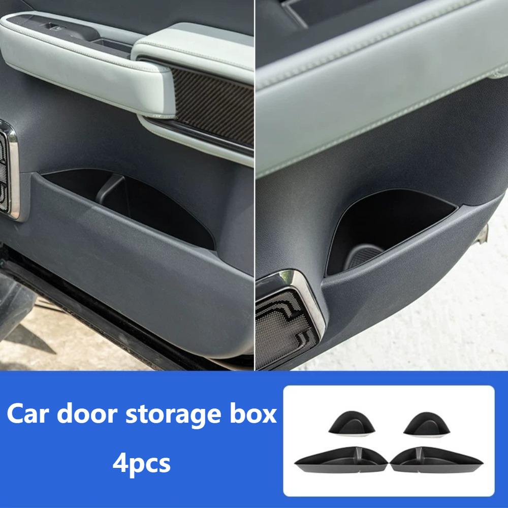 For BYD Leopard 5 Car Central Control Storage Box Door Organizer Refrigerator Divider Silicone Pad Car Interior Accessories