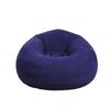 Inflatable Flocked Sofa Chair - Portable Recliner for Office, Outdoor, and Relaxation.