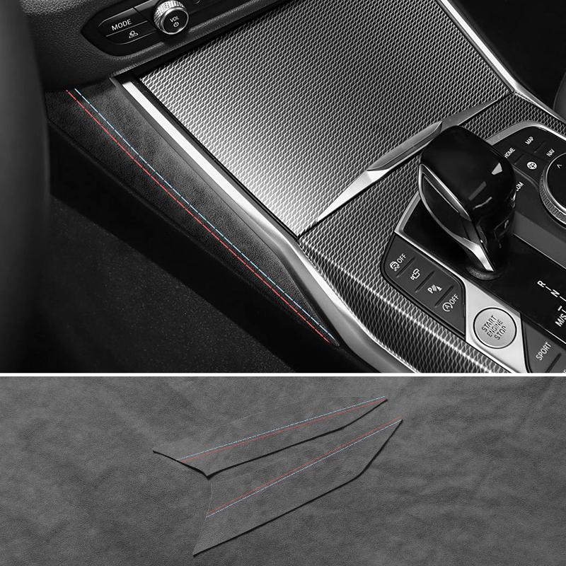 For BMW G20 G23 G28 G42 I3 I4 3 4 Series Made of Alcantara Center Console Gear Panel Side Trim Strips Car Interior Accessories