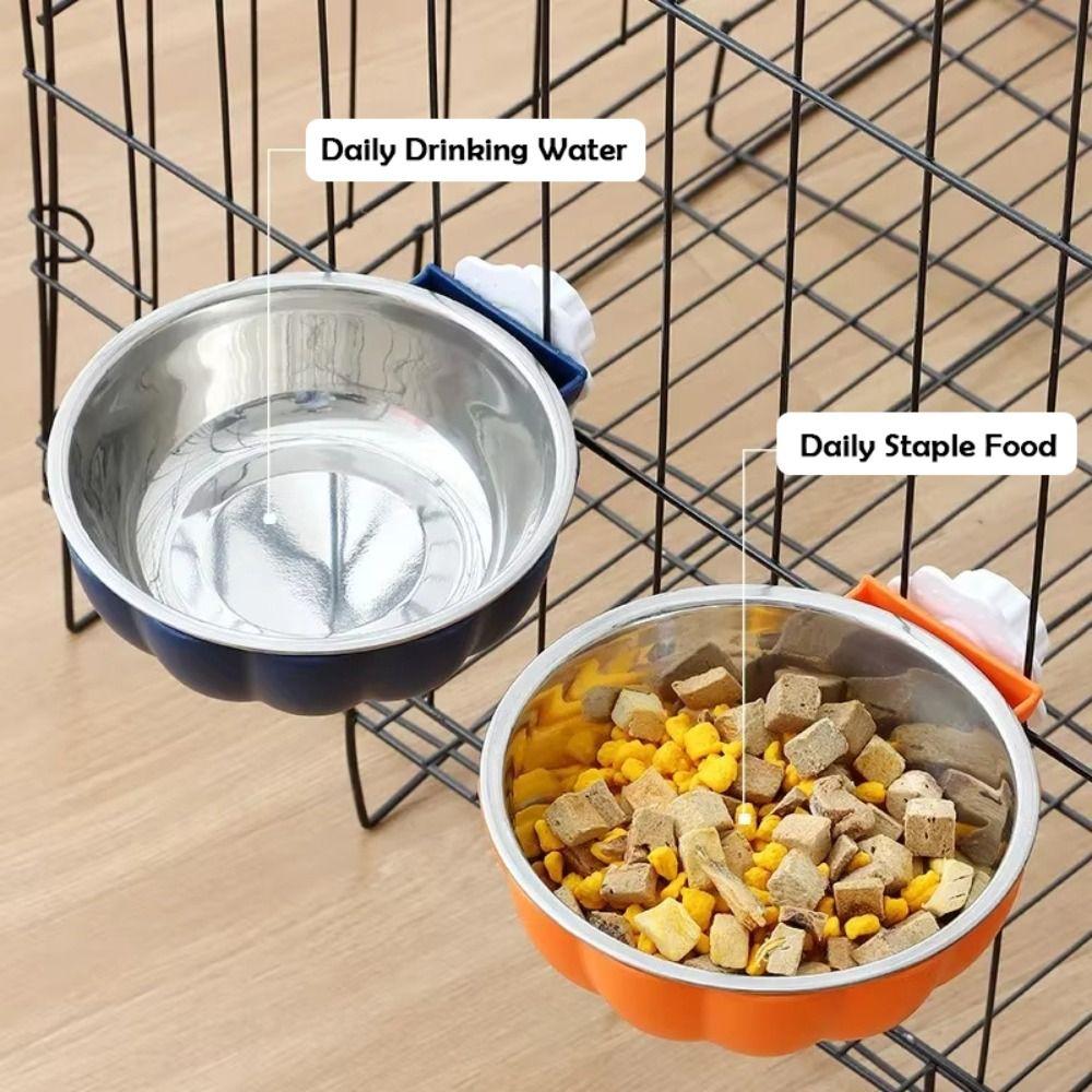 Movable Lifting Pet Hanging Food Bowl Pet Bowl  for Rabbit Hamster Bird Cat Pet Feeding Supplies