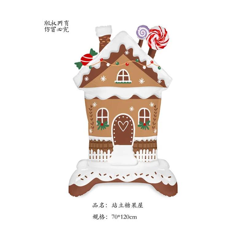 Große Weihnachtsballons Weihnachtsmann Schneemann Elch Strumpf Folienballon Weihnachtsdekorationen für Zuhause Navidad Neu