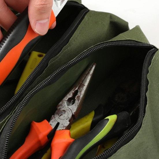 Roll-up Tool Storage Bag Heavy Duty Oxford Cloth Waterproof Foldable Portable Electrician Car Hardware Tool Organizer Storage Pouch