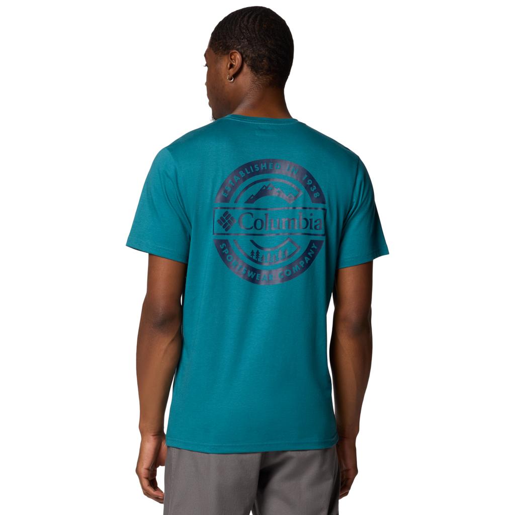 Columbia T-shirt Rapid Ridge Back Graphic Tee II, vert pour homme