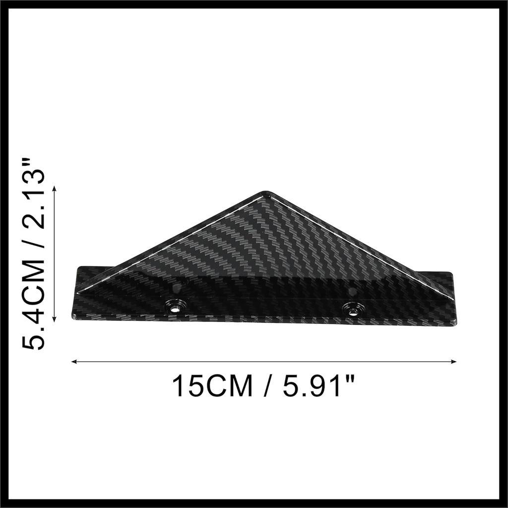 4pcs Black Straight Car Rear Lower Bumper Splitter Lip Wing Diffuser Shark Fin Spoiler Universal with Screw for Car SUV Durable Material