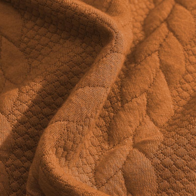 Men Fashion New Hoodless Jacquard Autumn Winter Long Sleeve Pullover Embroidered Patchwork Plus Size Sweatshirts for Mens Loose Fit Tops