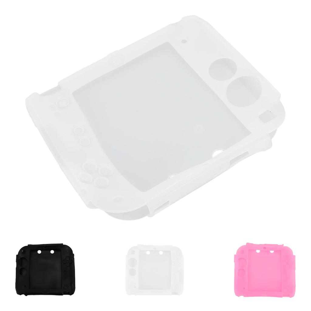 Protective Cover for 2DS Scratch Resistant Soft Silicone Skin Case with Top and Bottom Screen Protec