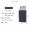 DIENQI Anti Rfid Id Card Holder Case Men Leather Metal Wallet Male Coin Purse Women Mini Carbon Credit Card Holder With Zipper