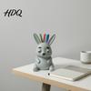 Fun Office Stationery Holder 3D Printed Rabbit Pen Holder Large Capacity Desk