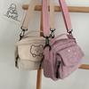 Color Zipper Over The Shoulder Fashion Messenger Bag Canvas Bag Mobile Phone Bag Women Handbag