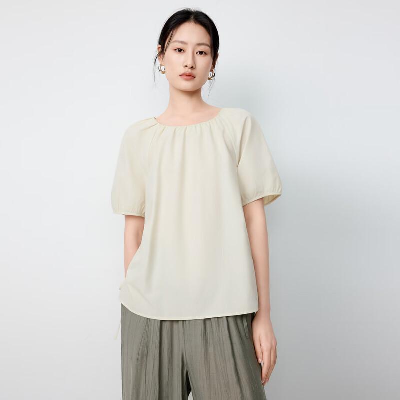 Elva' Island Women's Casual Short-Sleeve Shirt