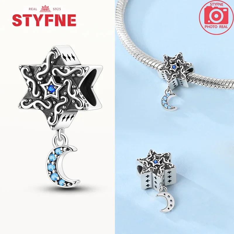 Real Coppercharms Secret Sky Star Charm Heart Beads Fit Original Bracelet For Women High Quality Fine Jewelry Making Gifts