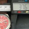 VINTAGE SEIKO 5 AUTOMATIC JAPAN MENS RED COLOR DIAL WATCH a709102-1