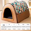 Houndstooth Dog Bed for Large Dogs & Cats - Autumn/Winter Deep Sleep Bed