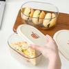 Bread Toast Storage Box Transparent Food Container Box With Lid Refrigerator Plastic Large Capacity Fresh Keeping Box