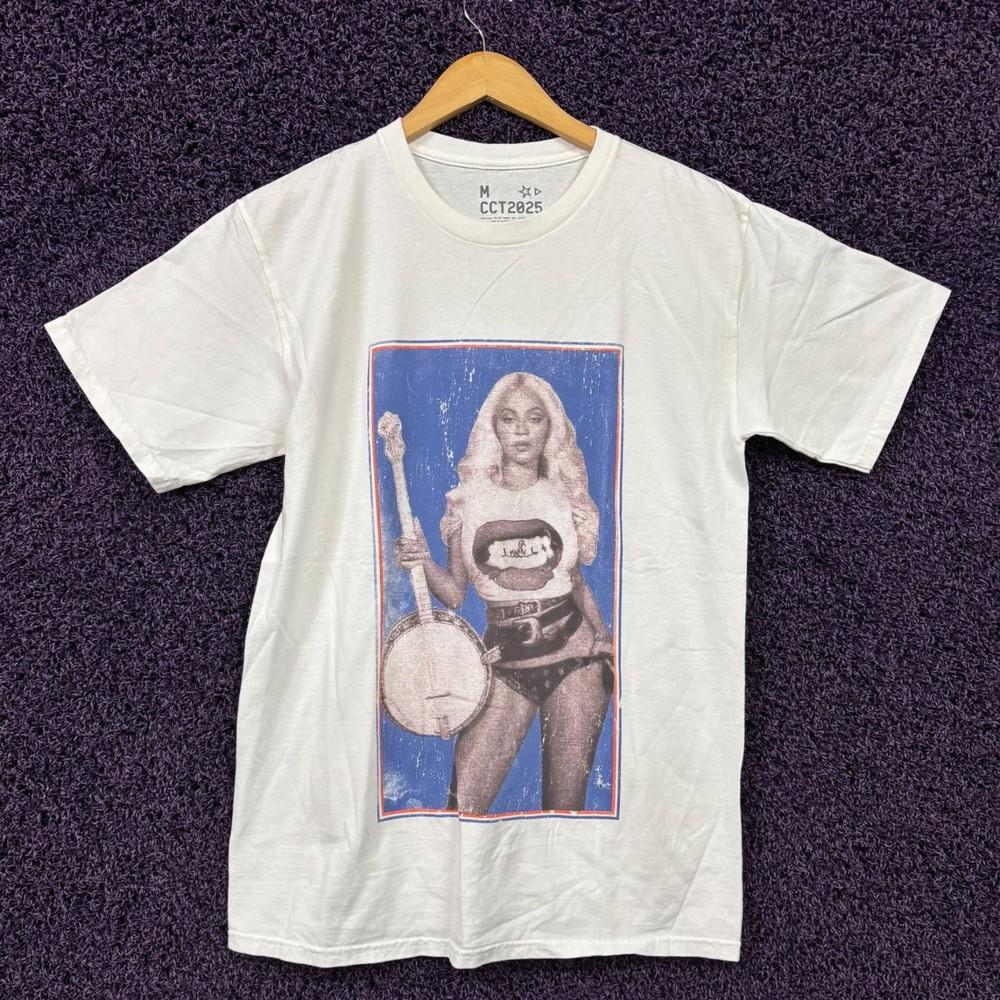 Beyoncé Cowboy Carter Banjo Tshirt size Medium Unisex T-Shirt L