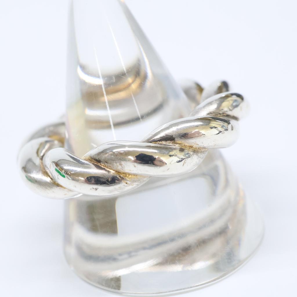 BOTTEGA VENETA Ag925 Twist Ring ring 13 SilverUsed