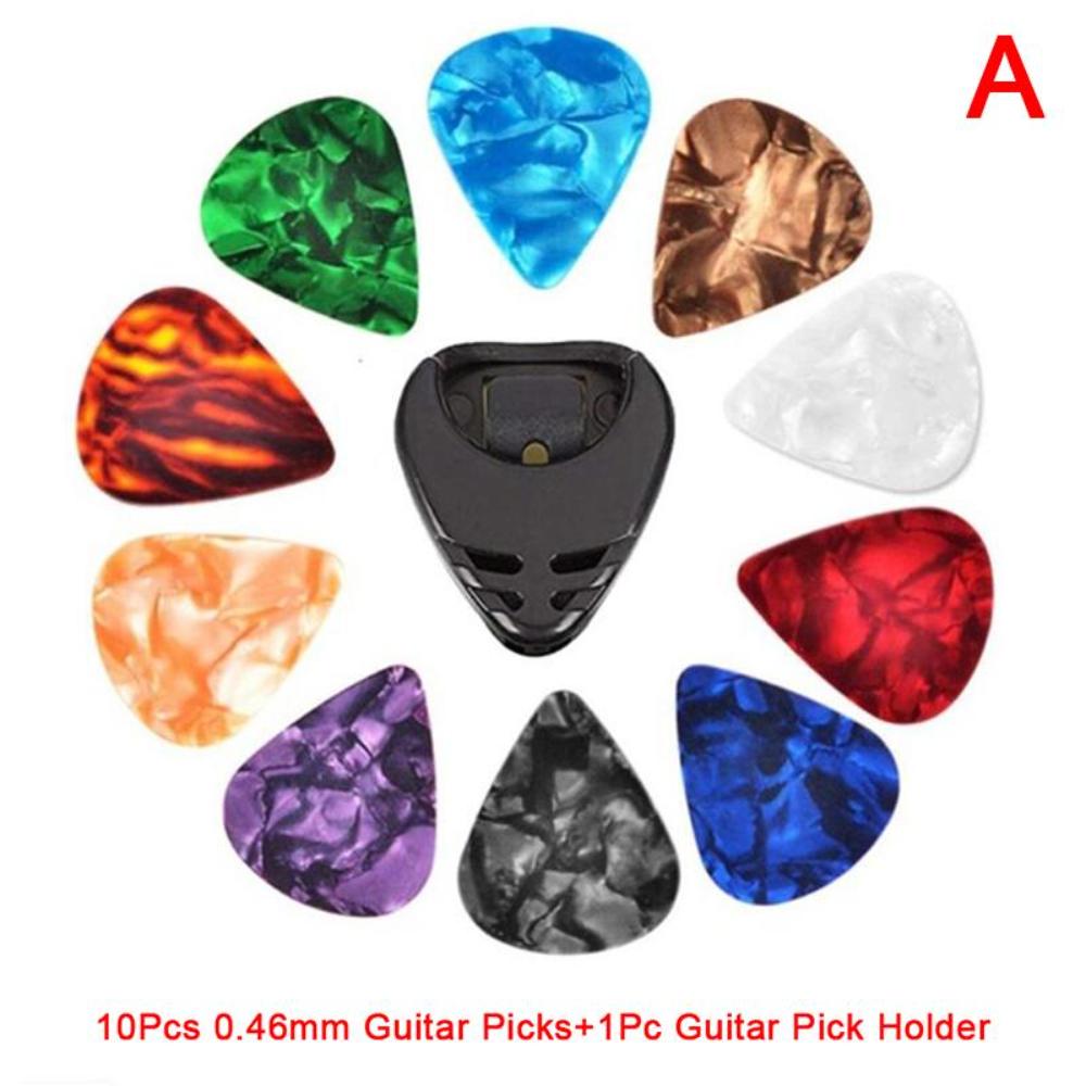 

10Pcs Smooth Surface Electric Guitar Picks Acoustic Guitar Picks for Electric and Acoustic Guitars 0.46mm
