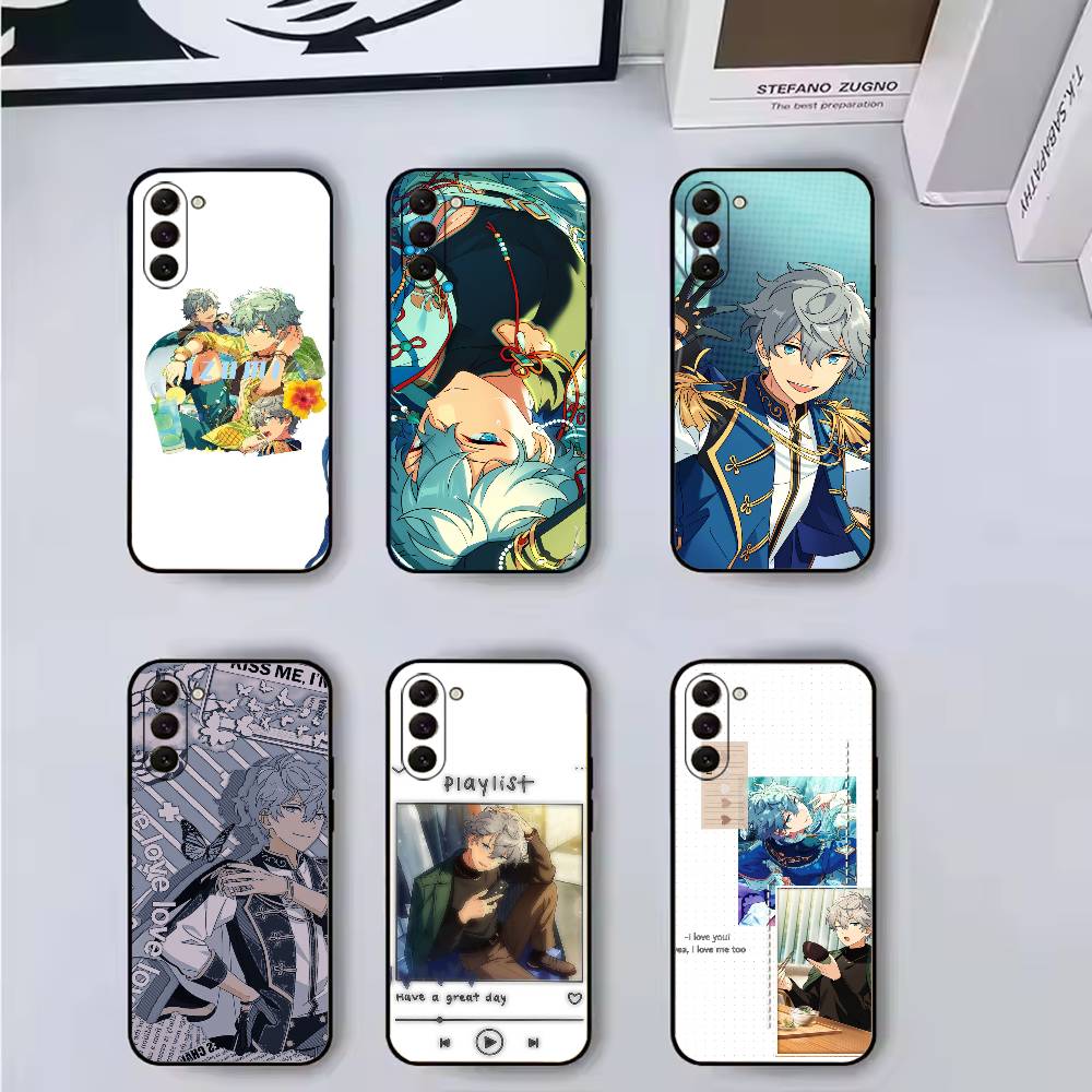 Game Ensemble Stars I-Izumi sena Phone Case Black Silicone Soft For Samsung Galaxy A73,A72,A71,A70,A53,A52,A51
