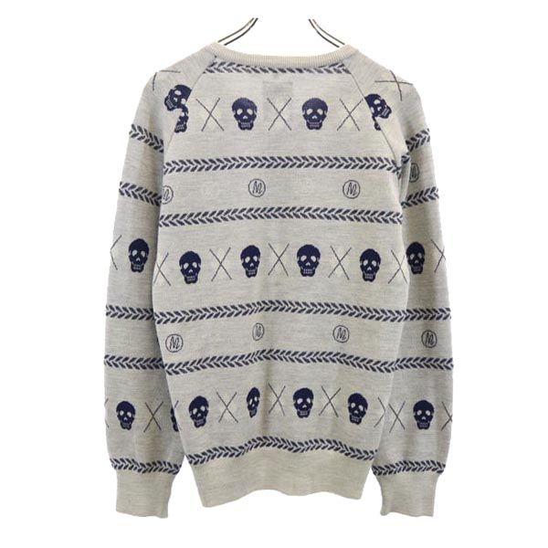 MARK&LONA Made In Japan Wool Overall Handle Long Sleeve V Neck Knit Men's Used