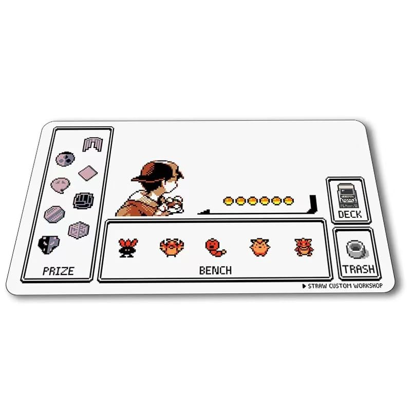 

Игровой коврик с полной прошивкой Резиновый игровой коврик для одного человека Эксклюзив для битв TCG Высококачественный игровой коврик Pokemon с водонепроницаемой сумкой для хранения Карточная игра